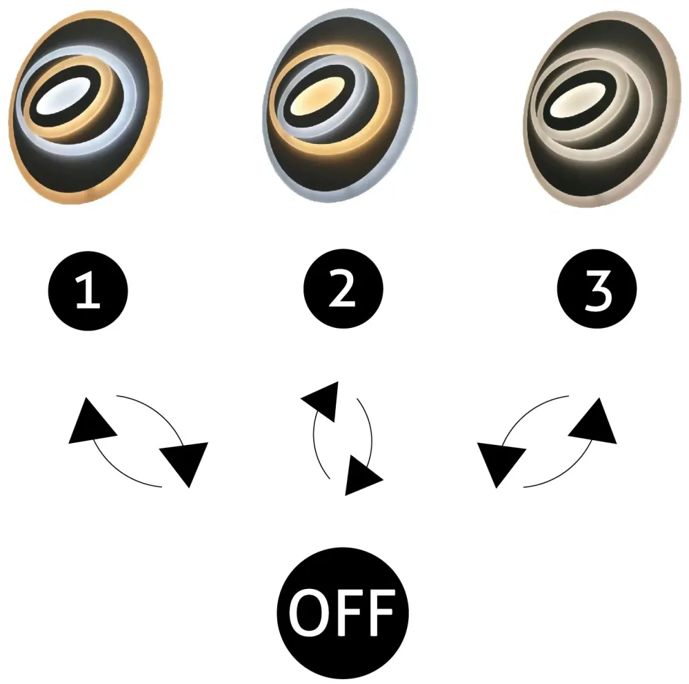 NICO LED 45W Avide stropní svítidlo s dálkovým ovládáním