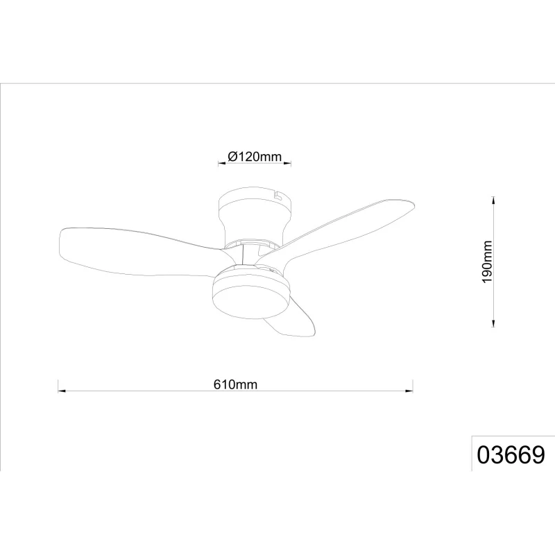 IRWIN GLOBO 03669 LED ventilátor