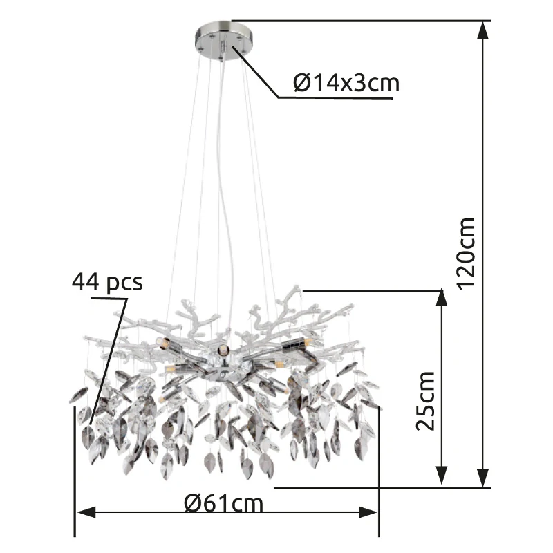 DANNA GLOBO 64133-8 závěsné svítidlo