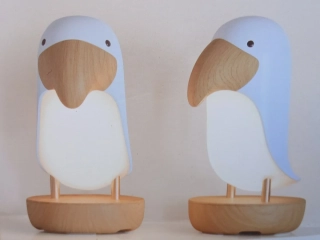 Tukan LED dětská lampa nabíjecí USB-modrá