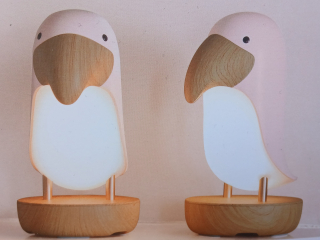 Tukan LED dětská lampa nabíjecí USB-růžová