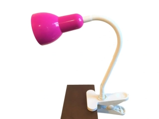 LED lampička růžová s klipem Nipeko HC002, 5W, 400lm, 3000K